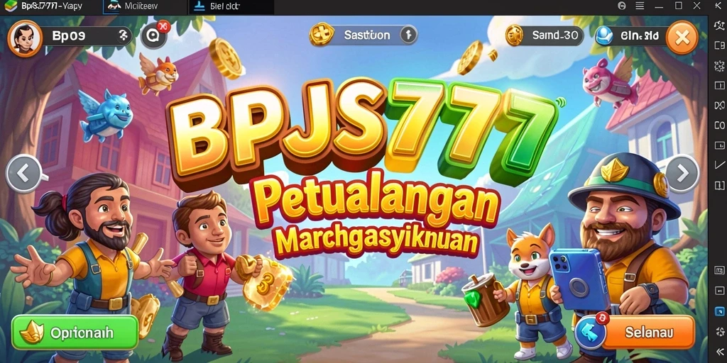 Tampilan gameplay menantang dalam BPJS777 dengan permata berwarna-warni.