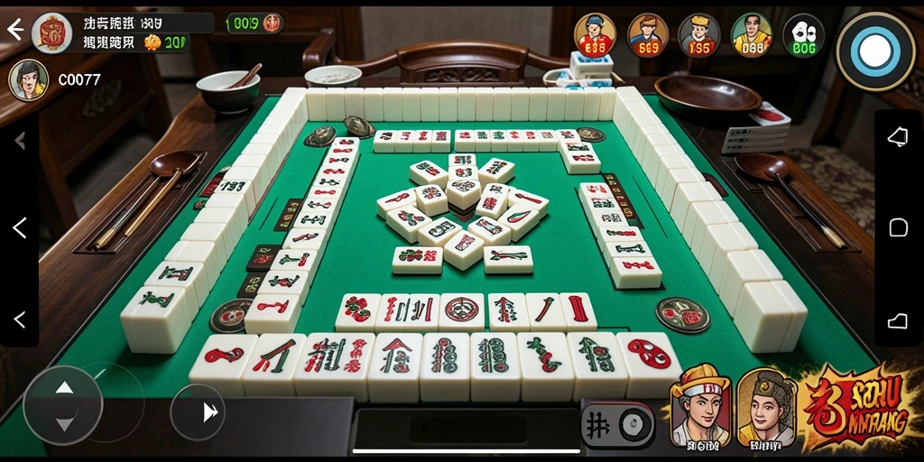 Tampilan gameplay C0077 yang menampilkan pengalaman Mahjong yang menyenangkan.