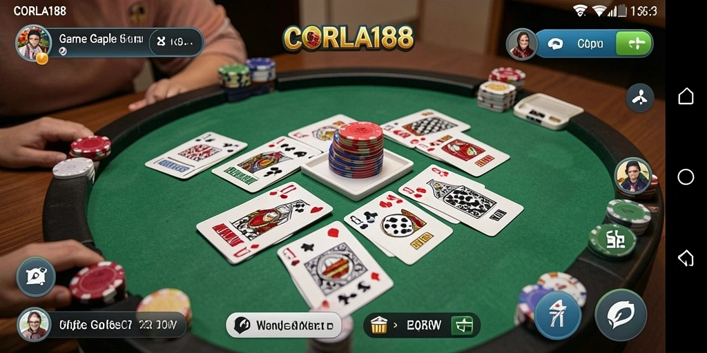 Tampilan gameplay Gaple yang menarik di CORLA188.