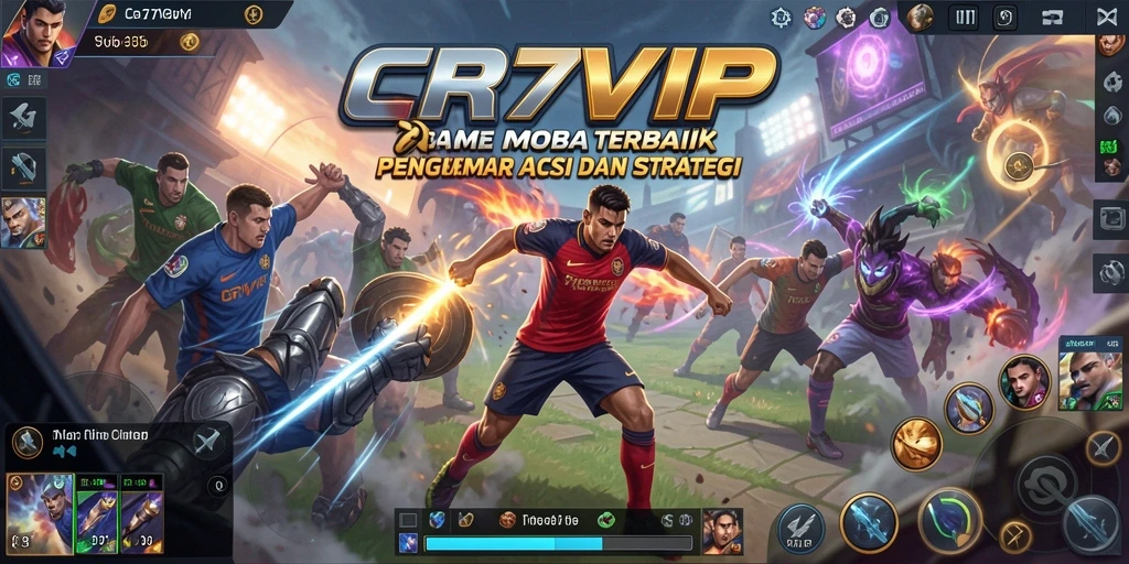 Tampilan gameplay CR7VIP yang epik dan strategis.