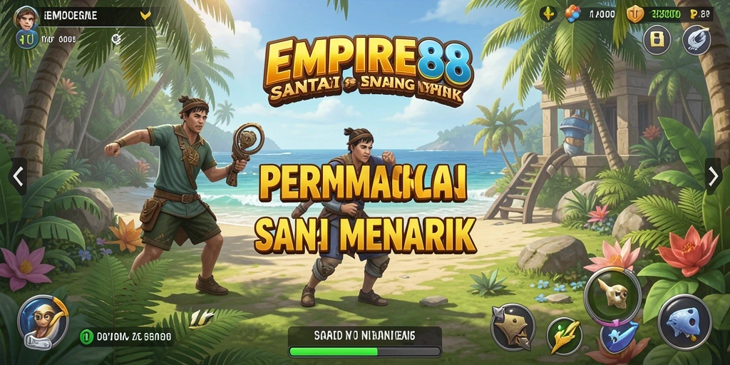 Tampilan gameplay EMPIRE88 yang ceria dan menyenangkan.