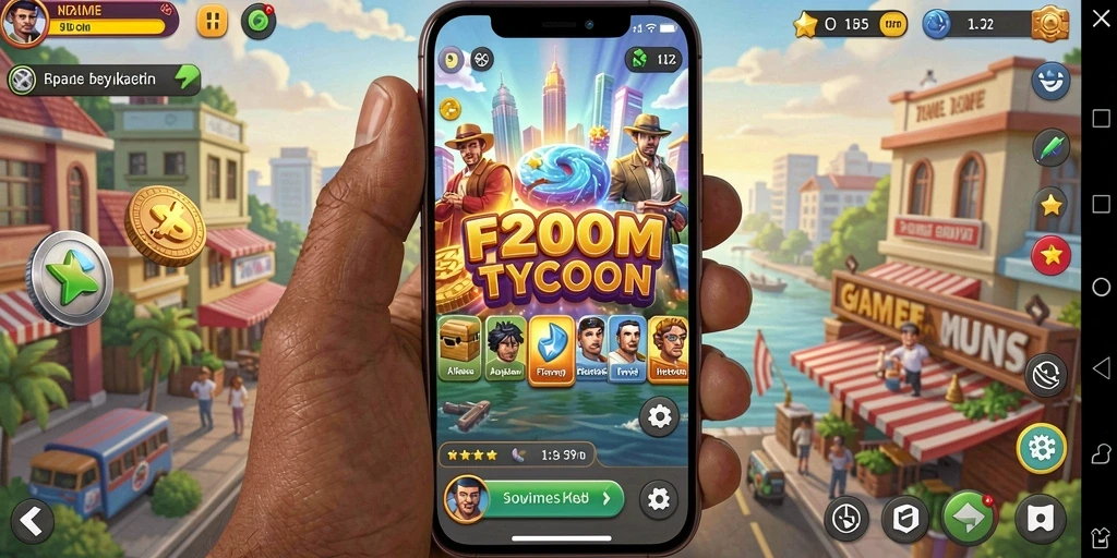 Screenshot gameplay Tycoon yang menarik dan menantang.