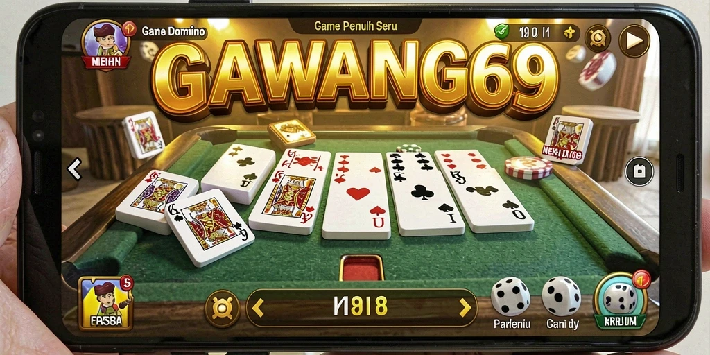 Tampilan gameplay Domino yang menarik dan seru di GAWANG69.