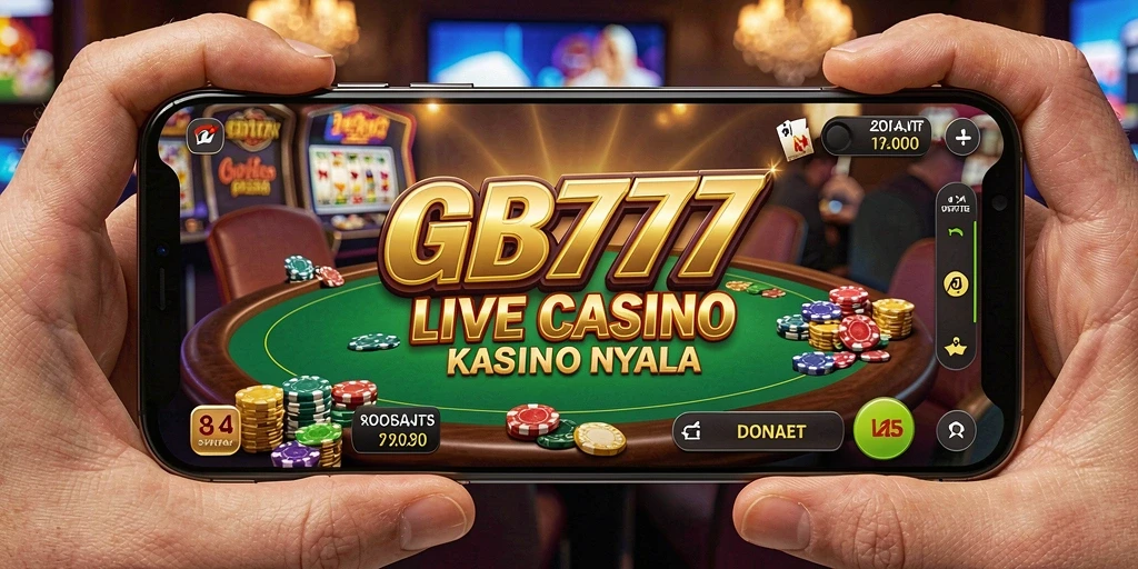 Tampilan menarik dari gameplay Live Casino GB777 yang memukau.