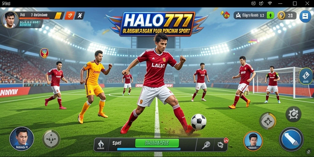 Tampilan screenshot HALO777 yang menampilkan aksi olahraga seru.