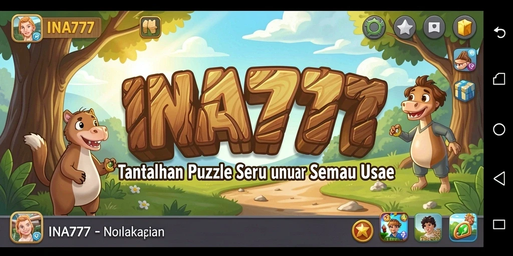 Tampilan gameplay seru dari INA777 dengan berbagai level puzzle.