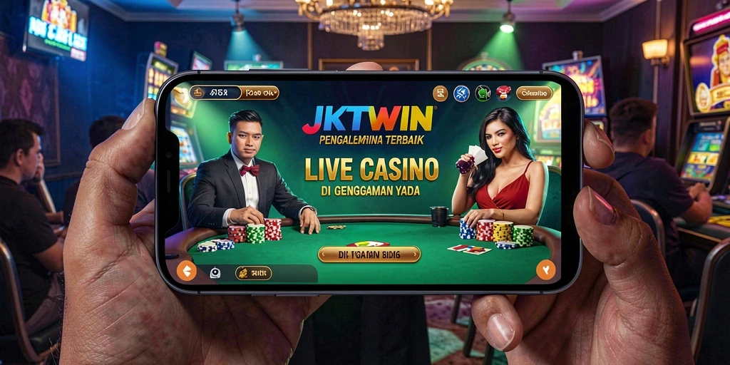 Tampilan gameplay JKTWIN yang mendebarkan dalam suasana Live Casino.