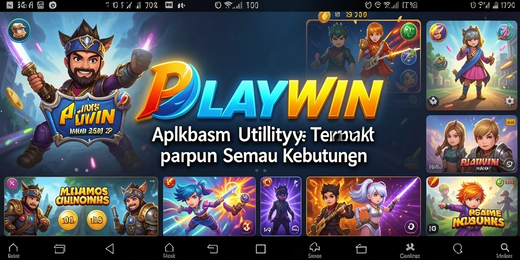 Tampilan antarmuka pengguna PLAYWIN yang sederhana dan efisien.