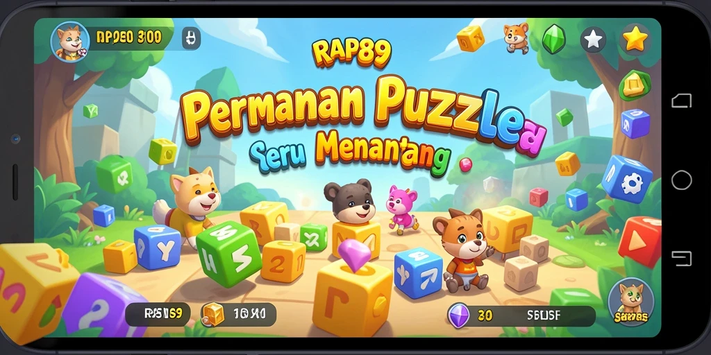 Tangkapan layar gameplay RAP89 menunjukkan teka-teki yang mengasah otak.
