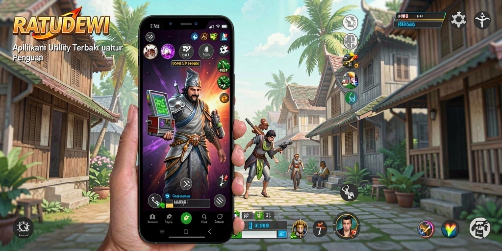 Tampilan antarmuka utama RATUDEWI dengan fitur-fitur utility.