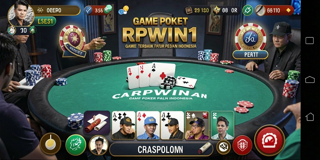 Tampilan gameplay seru dalam permainan poker RPWIN1.