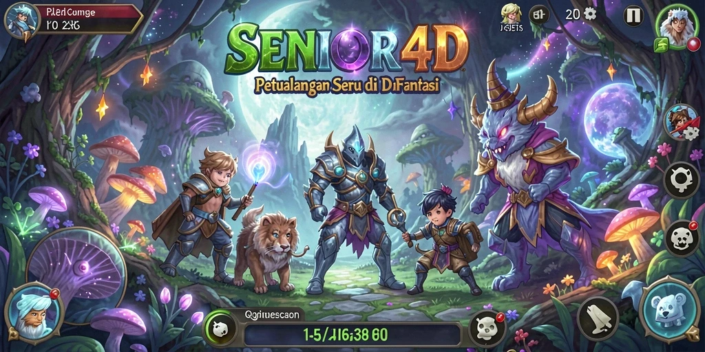 Tampilan gameplay SENIOR4D yang seru dan menantang.