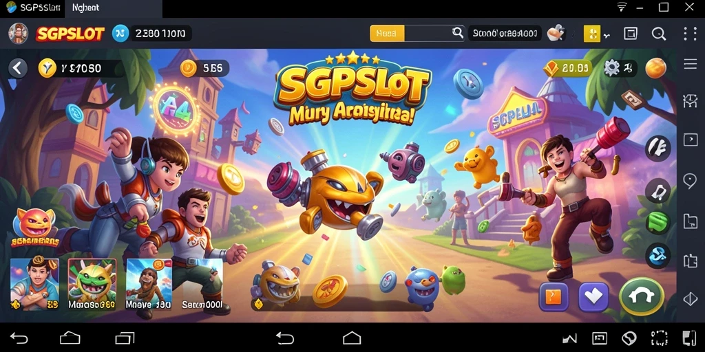 Tampilan gameplay SGPSLOT yang seru dan penuh warna.