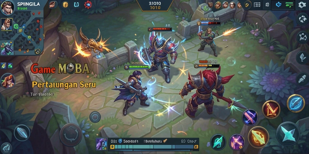 Tampilan gameplay SPINGILA yang menegangkan dan penuh aksi.