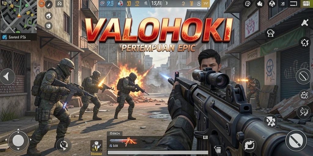 Gameplay seru dalam VALOHOKI yang menegangkan.
