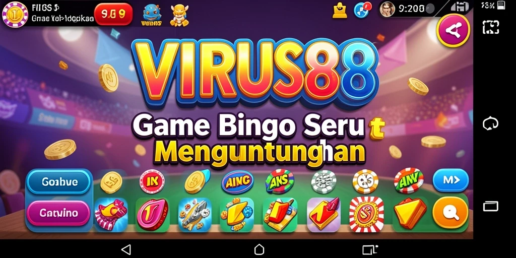 Tampilan gameplay seru dan menarik dari VIRUS88 Bingo.